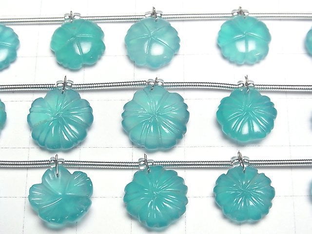 [Video] Amazonite Flower half or 1strand beads (aprx.4inch/10cm)