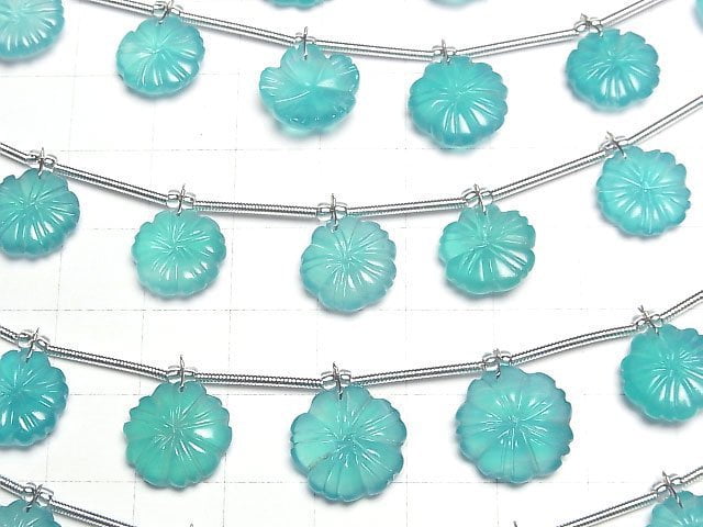 [Video] Amazonite Flower half or 1strand beads (aprx.4inch/10cm)