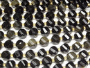 [Video]High Quality! Golden Obsidian AAA Twist x Multiple Facets 10x9x9mm 1strand beads (aprx.15inch/36cm)