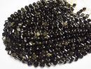 [Video]High Quality! Golden Obsidian AAA Twist x Multiple Facets 10x9x9mm 1strand beads (aprx.15inch/36cm)