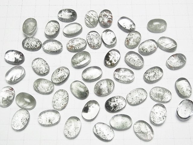 [Video] Garden Quartz AAA Oval Cabochon 14x10mm 2pcs