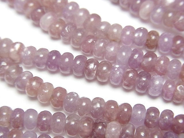 [Video]Lepidolite AA+ Roundel 4x4x2.5mm 1strand beads (aprx.15inch/38cm)