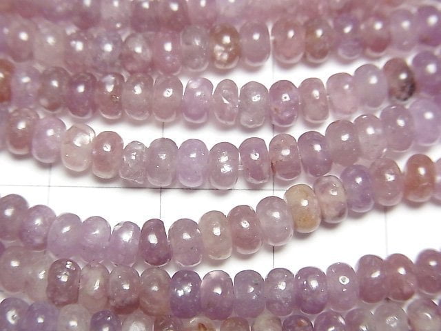 [Video]Lepidolite AA+ Roundel 4x4x2.5mm 1strand beads (aprx.15inch/38cm)