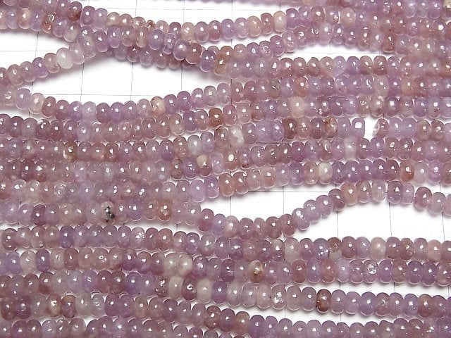 [Video]Lepidolite AA+ Roundel 4x4x2.5mm 1strand beads (aprx.15inch/38cm)