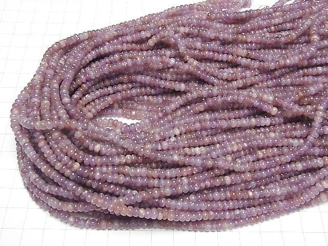 [Video]Lepidolite AA+ Roundel 4x4x2.5mm 1strand beads (aprx.15inch/38cm)