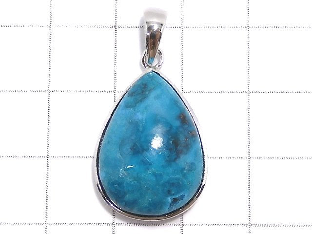 [Video][One of a kind] Chrysocolla AAA Pendant Silver925 NO.45