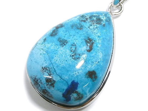 [Video][One of a kind] Chrysocolla AAA Pendant Silver925 NO.49