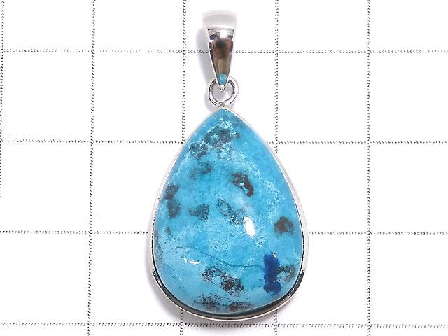 [Video][One of a kind] Chrysocolla AAA Pendant Silver925 NO.49