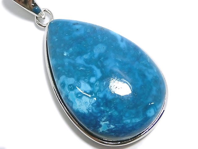 [Video][One of a kind] Chrysocolla AAA Pendant Silver925 NO.51