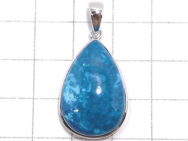 [Video][One of a kind] Chrysocolla AAA Pendant Silver925 NO.51