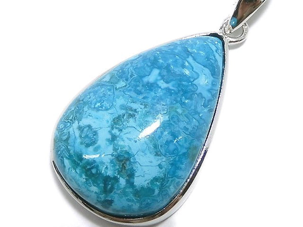 [Video][One of a kind] Chrysocolla AAA Pendant Silver925 NO.52