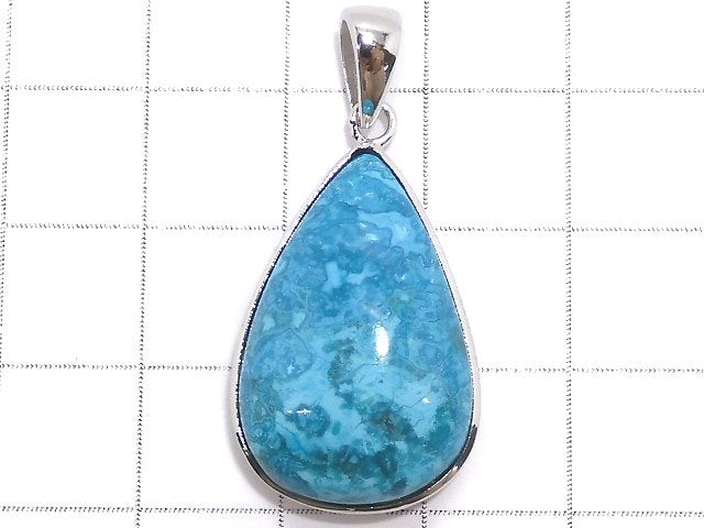 [Video][One of a kind] Chrysocolla AAA Pendant Silver925 NO.52