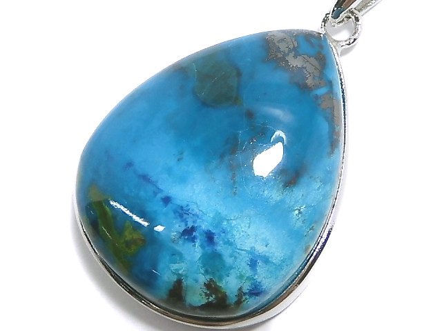 [Video][One of a kind] Chrysocolla AAA Pendant Silver925 NO.58