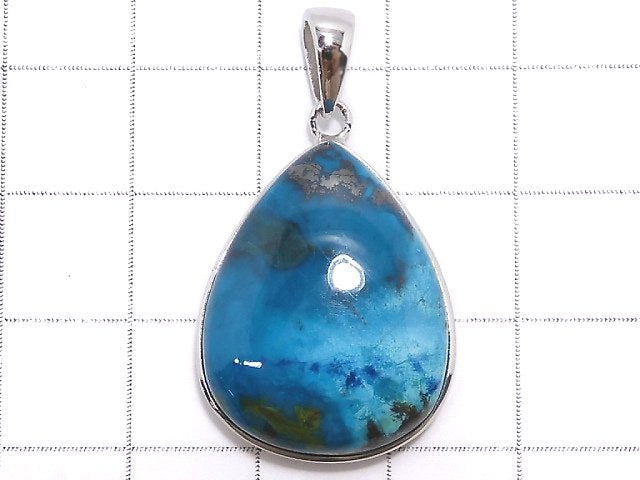 [Video][One of a kind] Chrysocolla AAA Pendant Silver925 NO.58