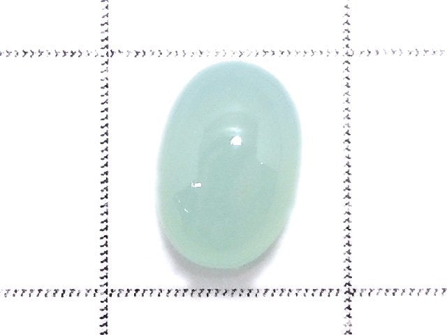 [Video][One of a kind] Blue Smithsonite Cabochon 1pc NO.48