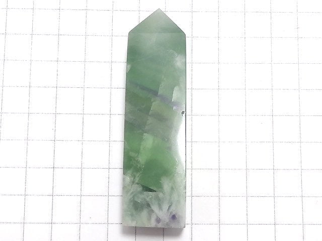 [Video][One of a kind] Angel Feather Fluorite Point (square pillar) 1pc NO.5