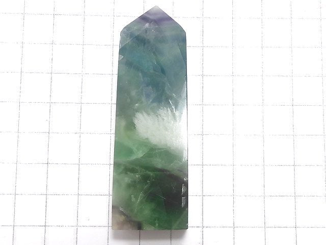 [Video][One of a kind] Angel Feather Fluorite Point (square pillar) 1pc NO.7