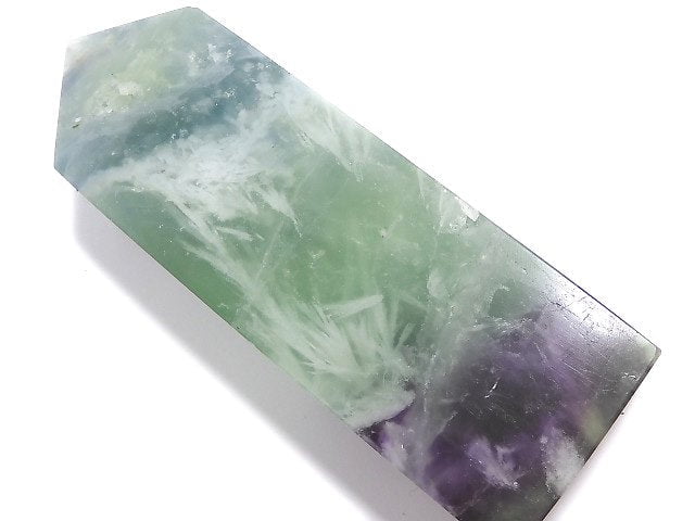 [Video][One of a kind] Angel Feather Fluorite Point (square pillar) 1pc NO.8