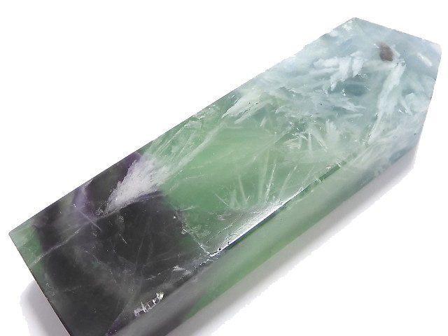 [Video][One of a kind] Angel Feather Fluorite Point (square pillar) 1pc NO.9