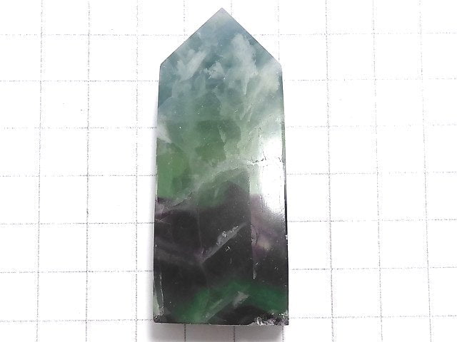 [Video][One of a kind] Angel Feather Fluorite Point (square pillar) 1pc NO.15