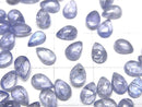 [Video]High Quality Tanzanite AA++ Pear shape Cabochon 6x4mm 5pcs