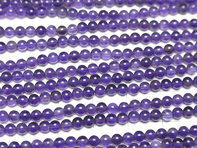 [Video]Amethyst AA++ Round 3mm 1strand beads (aprx.15inch/37cm)