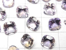[Video]High Quality Amethyst x Citrine AAA Loose stone Square Faceted 8x8mm 2pcs