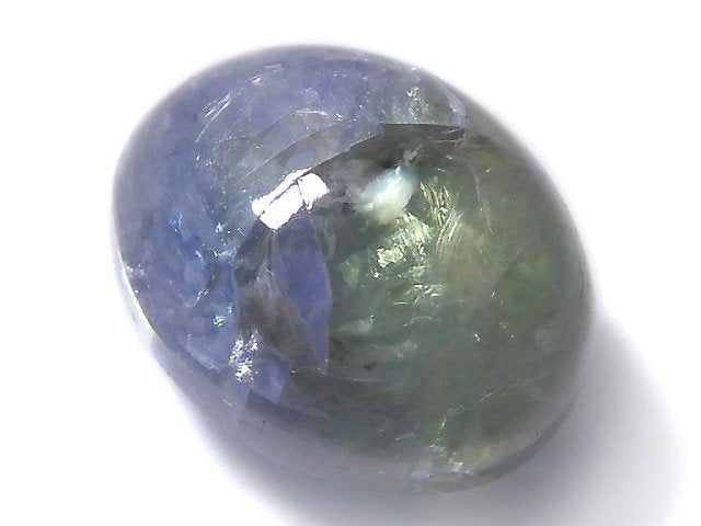 [Video][One of a kind] High Quality Bi-color Tanzanite AAA Cabochon 1pc NO.5