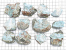 [Video][One of a kind] Larimar Pectolite Rough Rock (Raw Stone) 12pcs Set NO.4