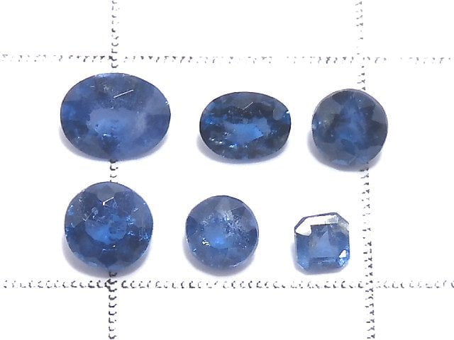 [Video][One of a kind] High Quality Gahnite Loose stone Faceted 6pcs Set NO.20