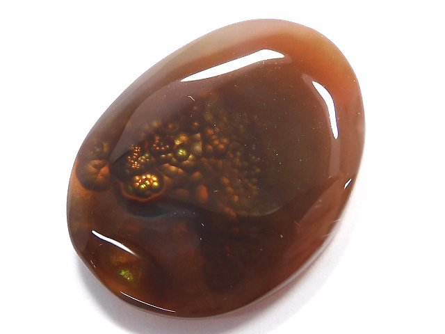 [Video][One of a kind] Fire Agate AAA- Loose stone 1pc NO.4