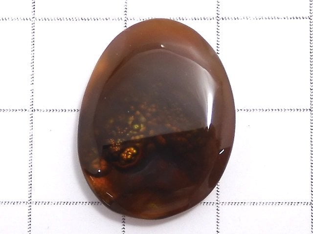 [Video][One of a kind] Fire Agate AAA- Loose stone 1pc NO.4