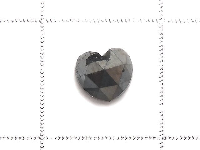 [Video][One of a kind] Black Diamond Loose stone Heart cut 1pc NO.3