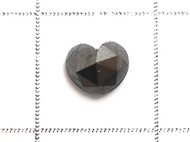 [Video][One of a kind] Black Diamond Loose stone Heart cut 1pc NO.5