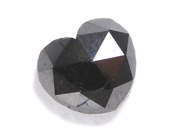 [Video][One of a kind] Black Diamond Loose stone Heart cut 1pc NO.6