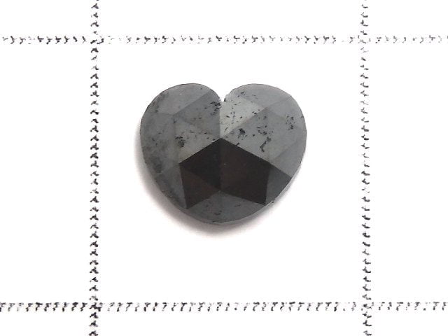 [Video][One of a kind] Black Diamond Loose stone Heart cut 1pc NO.7