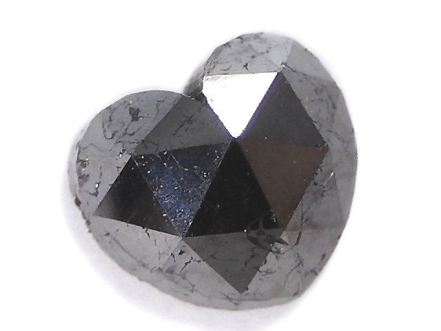 [Video][One of a kind] Black Diamond Loose stone Heart cut 1pc NO.9