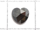 [Video][One of a kind] Black Diamond Loose stone Heart cut 1pc NO.10