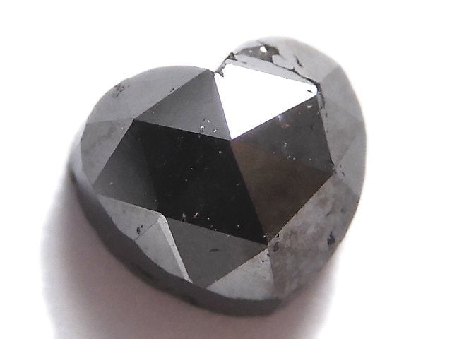 [Video][One of a kind] Black Diamond Loose stone Heart cut 1pc NO.11