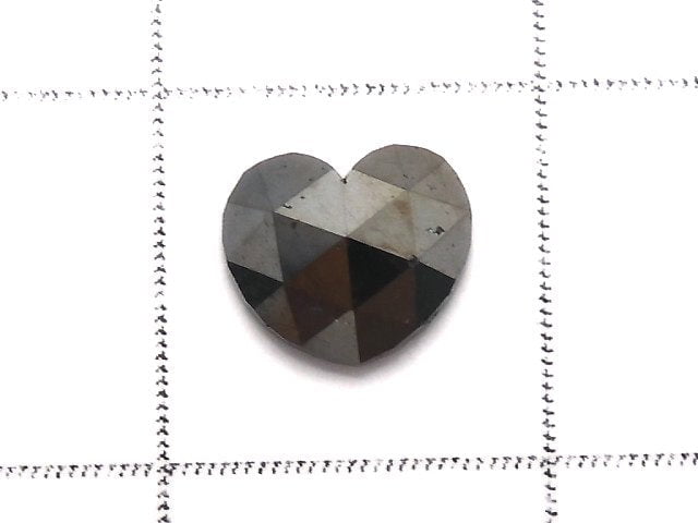 [Video][One of a kind] Black Diamond Loose stone Heart cut 1pc NO.12