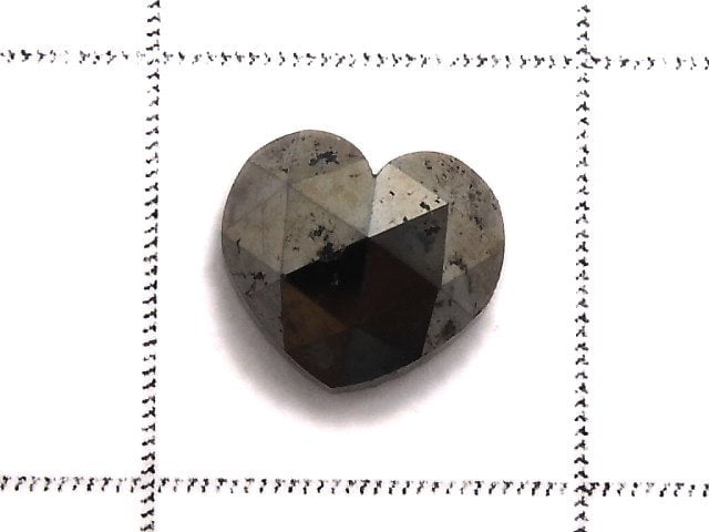 [Video][One of a kind] Black Diamond Loose stone Heart cut 1pc NO.13