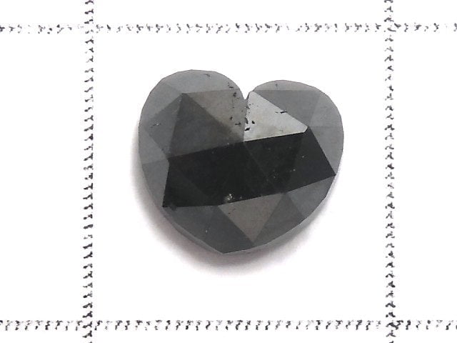 [Video][One of a kind] Black Diamond Loose stone Heart cut 1pc NO.15