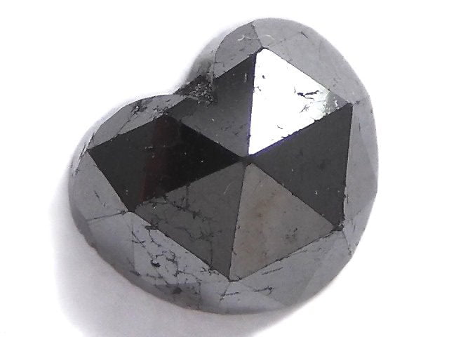 [Video][One of a kind] Black Diamond Loose stone Heart cut 1pc NO.16