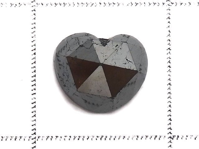 [Video][One of a kind] Black Diamond Loose stone Heart cut 1pc NO.16