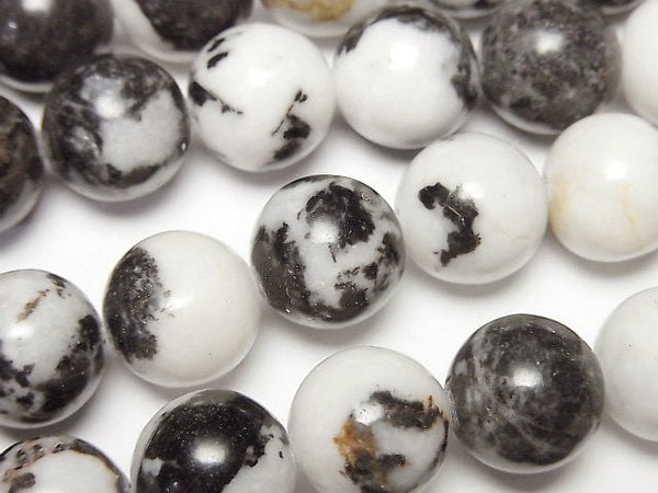 [Video] Zebra Jasper Round 12.5mm 1strand beads (aprx.15inch/36cm)