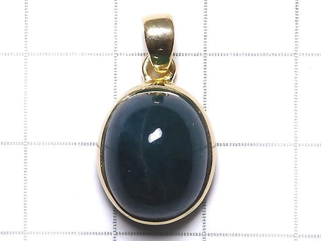 [Video][One of a kind] Grandidierite AAA Pendant 18KGP NO.28