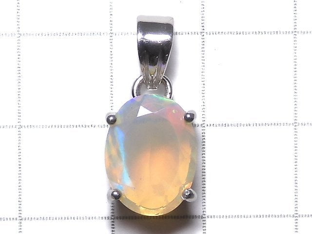 [Video][One of a kind] High Quality Opal AAA Faceted Pendant Silver925 NO.89