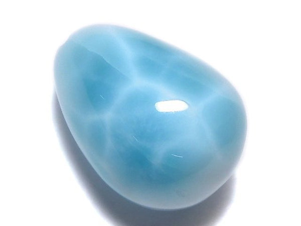 [Video][One of a kind] Larimar Pectolite AAA Half Drilled Hole Drop 1pc NO.2