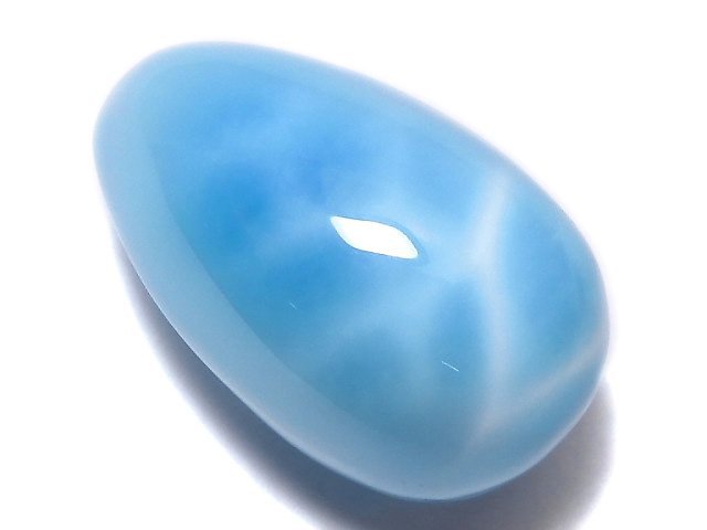 [Video][One of a kind] Larimar Pectolite AAA Half Drilled Hole Drop 1pc NO.5