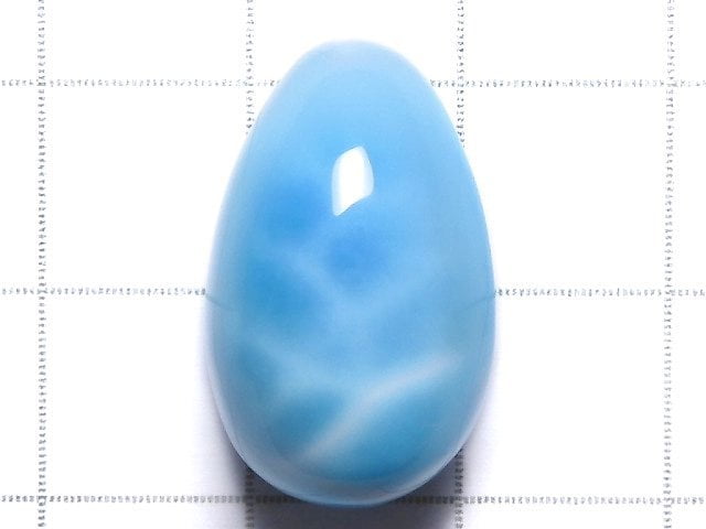 [Video][One of a kind] Larimar Pectolite AAA Half Drilled Hole Drop 1pc NO.5